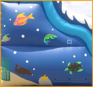 16' Double Lane Wavy Water Slide