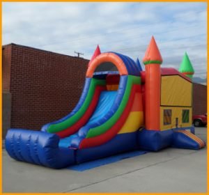 3 in 1 Wet Dry Multicolor Castle Bouncer Combo