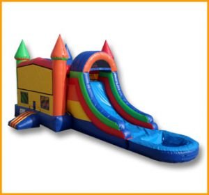 3 in 1 Wet Dry Multicolor Castle Bouncer Combo