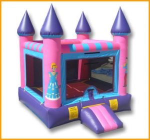Flat Roof Princess Castle Bouncer