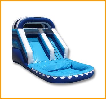 14′ Front Load Single Lane Water Slide W020