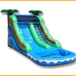 14′ Inflatable Tropical Island Water Slide W083