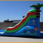 14′ Inflatable Tropical Island Water Slide W083