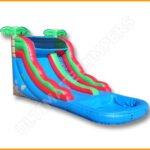 14′ Inflatable Tropical Water Slide W090