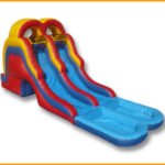 16′ Back Load Double Lane Water Slide W037