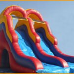 16′ Back Load Double Lane Water Slide W037