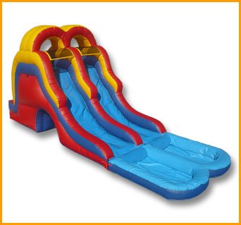 16′ Back Load Double Lane Water Slide W037