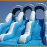 16′ Back Load Triple Lane Water Slide W035