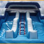 16′ Double Lane Wavy Water Slide W031