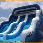16′ Double Lane Wavy Water Slide W031