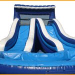 18′ Back Load Double Lane Water Slide W043