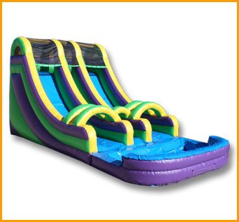 18′ Double Lane Wet and Dry Water Slide W089