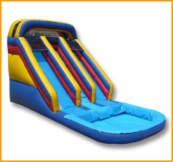 18′ Front Load Double Lane Water Slide W036