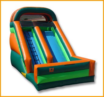 18′ Front Load Single Lane Slide S018