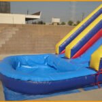 18′ Front Load Single Lane Wet Dry Slide W026