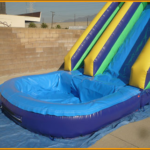 18′ Front Load Single Lane Wet and Dry Slide W027