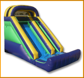 18′ Front Load Single Lane Wet and Dry Slide W027