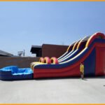 18′ Inflatable Wet and Dry Double Lane Water Slide W070