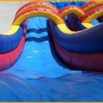18′ Inflatable Wet and Dry Double Lane Water Slide W070