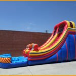 18′ Inflatable Wet and Dry Water Slide W076