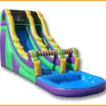 18′ Multicolor Wet and Dry Water Slide W074