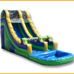 18′ Single Lane Wet and Dry Water Slide W080