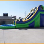 18′ Single Lane Wet and Dry Water Slide W080