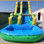 18′ Single Lane Wet and Dry Water Slide W080