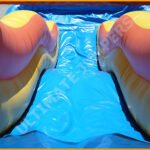18′ Triple Lane Wet and Dry Water Slide W095