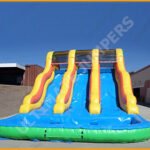 18′ Triple Lane Wet and Dry Water Slide W095