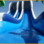 20′ Inflatable Double Lane Tropical Water Slide W078