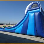 20′ Inflatable Double Lane Tropical Water Slide W078