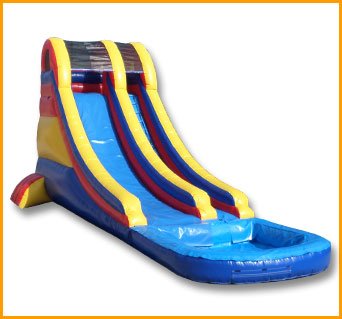 20′ Multicolor Wet and Dry Water Slide W057