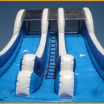 21′ Double Lane Wet and Dry Water Slide W047
