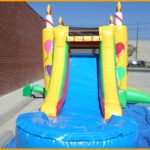 3 in 1 Birthday Cake Bouncer Slide Combo C102