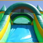 3 in 1 Green Inflatable Castle Combo C044