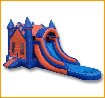 3 in 1 Wet Dry Castle Inflatable Combo C105
