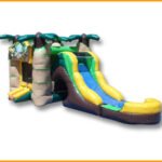 3 in 1 Wet and Dry Inflatable Jungle Combo C085