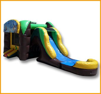 3 in 1 Wet and Dry Inflatable Rain Forest Combo C084