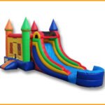 3 in 1 Wet Dry Multicolor Castle Bouncer Combo C101