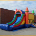 3 in 1 Wet Dry Multicolor Castle Bouncer Combo C110