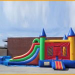 3 in 1 Wet Dry Multicolor Castle Slide Combo C100