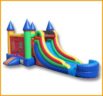 3 in 1 Wet Dry Multicolor Castle Slide Combo C100