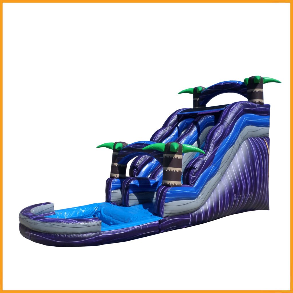 Purple Tropical Water Slide W124