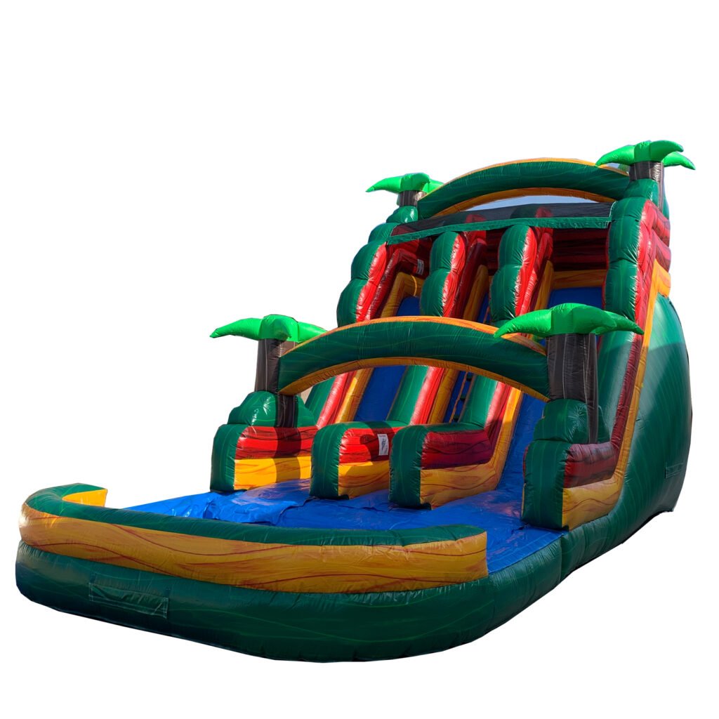 18′ Dual Lane Tropical Water Slide W137