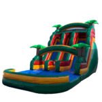 18′ Dual Lane Tropical Water Slide W137