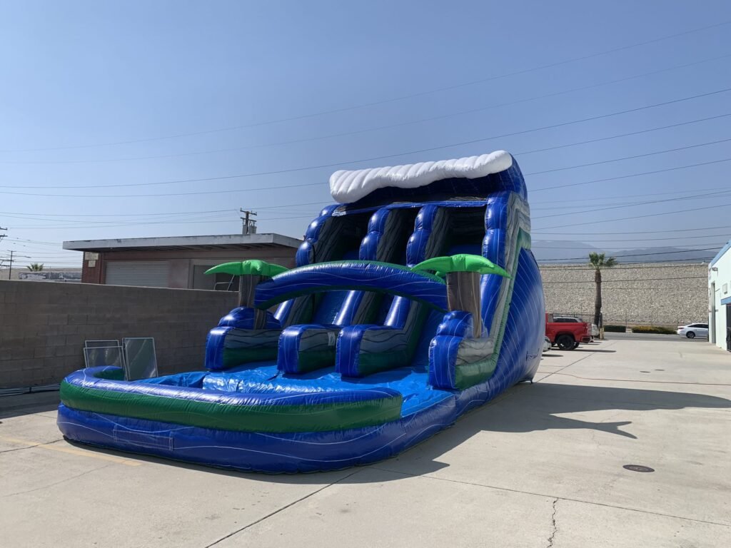 18′ Dual Lane Wave Water Slide W136