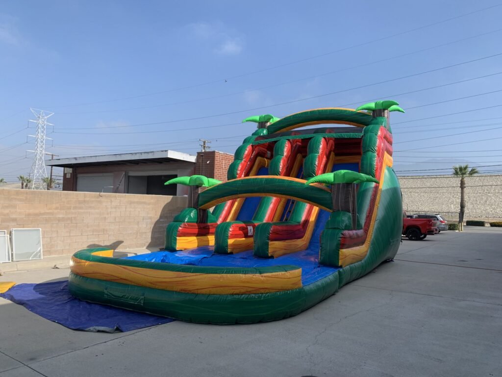 18′ Dual Lane Tropical Water Slide W137