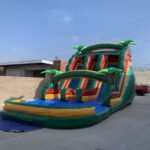18′ Dual Lane Tropical Water Slide W137