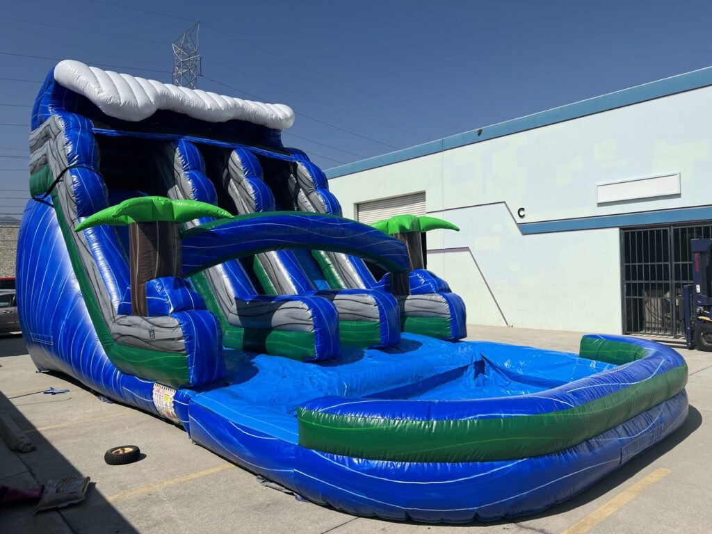 18′ Dual Lane Wave Water Slide W136